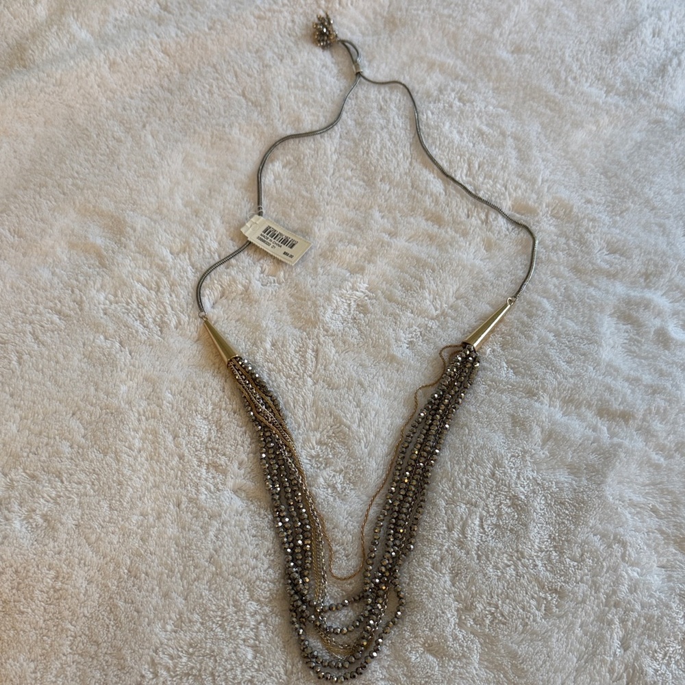 NWT 🌸 J. Jill Gold and Silver Multi-Strand Necklace